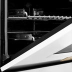 ZLINE Autograph Edition 60 in. 7.4 cu. ft. Legacy Dual Fuel Range with 9 Gas Burners and Double Electric Convection Ovens in Satin Stainless Steel with White Matte Doors and Polished Gold Accents (RASZ-WM-60-G)
