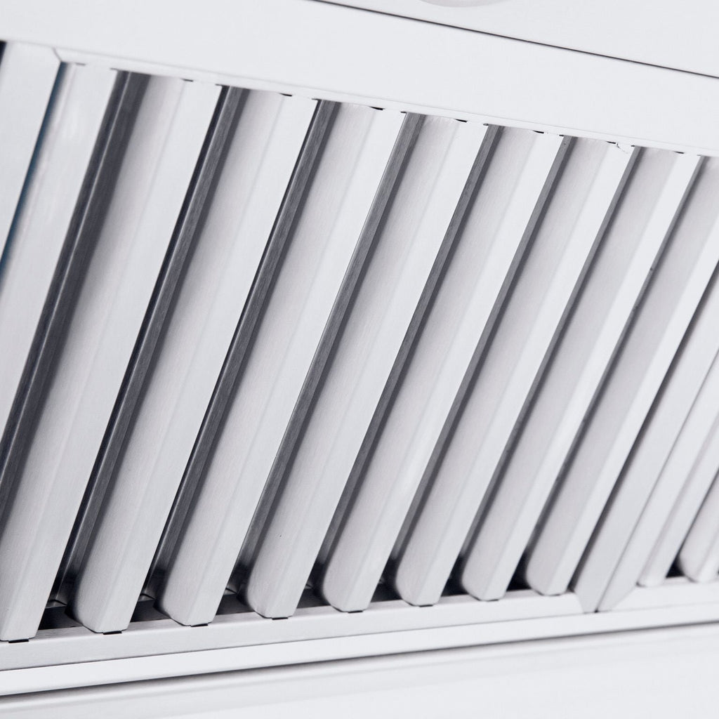 ZLINE 60 in. Wall Mount Range Hood Convertible Stainless Steel Crown Molding 597CRN-60