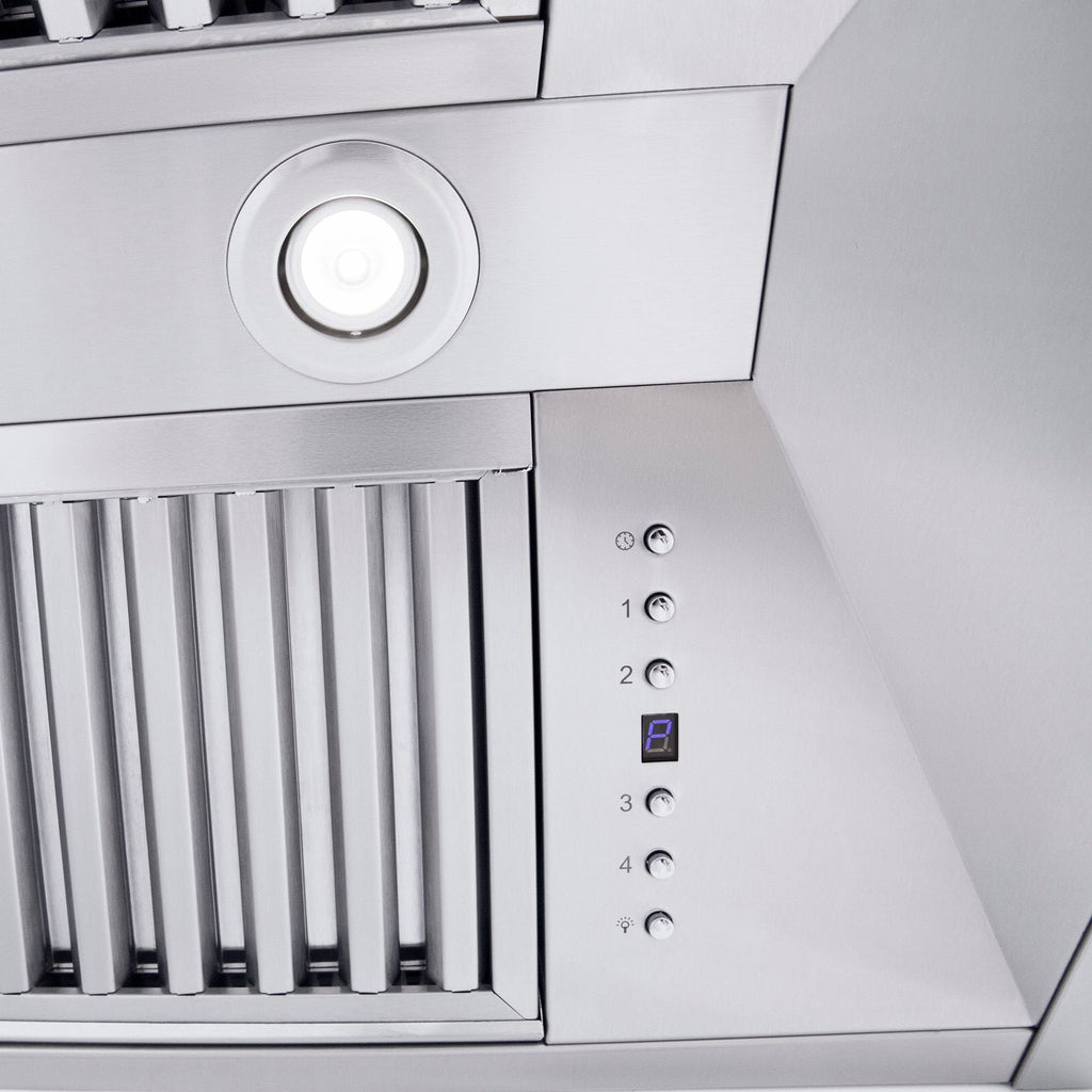 ZLINE 60 in. Wall Mount Range Hood Convertible Stainless Steel Crown Molding 597CRN-60
