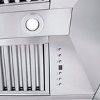 ZLINE 60 in. Wall Mount Range Hood Convertible Stainless Steel Crown Molding 597CRN-60