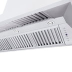 ZLINE 60 in. Wall Mount Range Hood Convertible Stainless Steel Crown Molding 597CRN-60