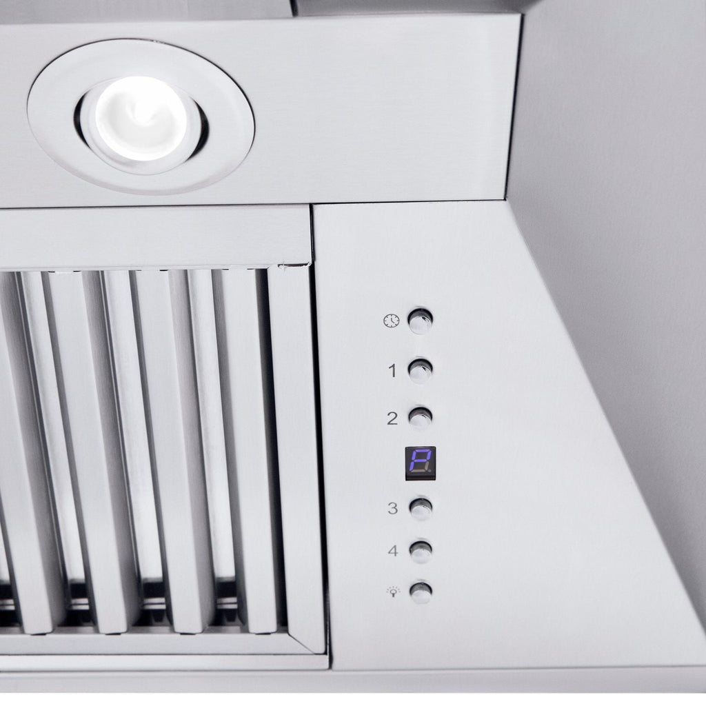 ZLINE 60 in. Wall Mount Range Hood Convertible Stainless Steel Crown Molding 597CRN-60