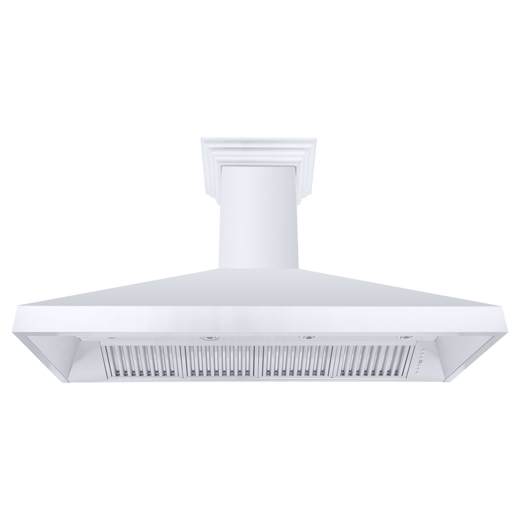 ZLINE 60 in. Wall Mount Range Hood Convertible Stainless Steel Crown Molding 597CRN-60