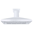 ZLINE 60 in. Wall Mount Range Hood Convertible Stainless Steel Crown Molding 597CRN-60