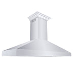 ZLINE 60 in. Wall Mount Range Hood Convertible Stainless Steel Crown Molding 597CRN-60