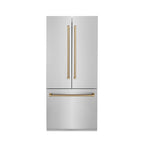 ZLINE Autograph Bronze Package - 48" Rangetop, 48" Range Hood, Dishwasher, Built-In Refrigerator, Microwave Oven, Wall Oven