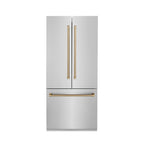 ZLINE Autograph Bronze Package - 48" Rangetop, 48" Range Hood, Dishwasher, Built-In Refrigerator, Microwave Drawer, Wall Oven