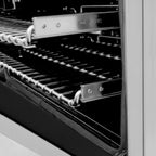 ZLINE Autograph 24" Dual Fuel Range, 2.8 cu. ft., Stainless Steel with Black Matte Accents (RAZ-24-MB)