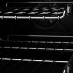 ZLINE Autograph Edition 30 in. 4.0 cu. ft. Dual Fuel Range in Black Stainless Steel with Gold Accents (RABZ-30-G)