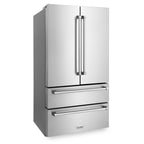 ZLINE 5-Piece Appliance Package - 60 In. Range, Range Hood, Refrigerator, Microwave and Dishwasher in Stainless Steel, 5KPR-RARH60-MWDWV