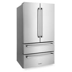 ZLINE Appliance Package - 48" Gas Range, Range Hood Insert, Refrigerator with Ice Maker and Dishwasher, 4KPR-SGRRHI48-DWV