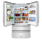 ZLINE Appliance Package - 30 in. Gas Range, Over The Range Microwave, 3 Rack Dishwasher, Refrigerator, 4KPR-SGROTRH30-DWV