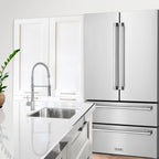 ZLINE Appliance Package - 30" Dual Fuel Range, Range Hood, Microwave Drawer, Top Touch Control Dishwasher, Refrigerator, 5KPR-RARH30-MWDWM
