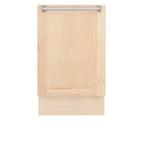 ZLINE 24" Tallac Series Built-In Dishwasher in Unfinished Wood With Stainless Steel Handles, DWV-UF-24