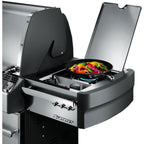 Mont Alpi Supreme 4 Burner cart grill in Black Stainless Steel, S-470