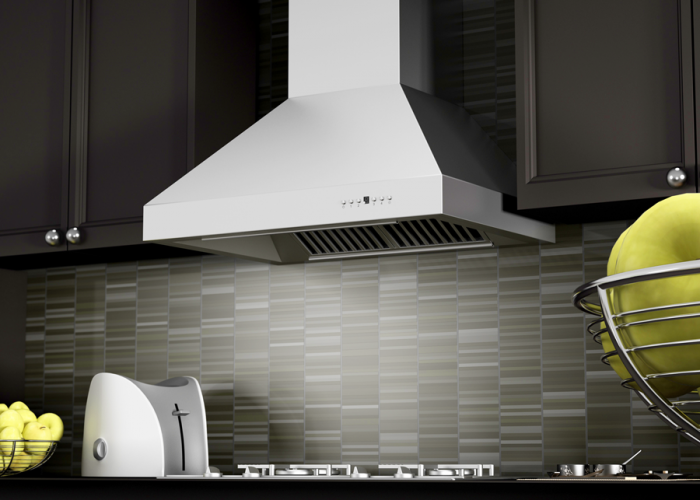 ZLINE 36 in. Wall Mount Range Hood Stainless Steel Remote Dual Blower 697-RD-36