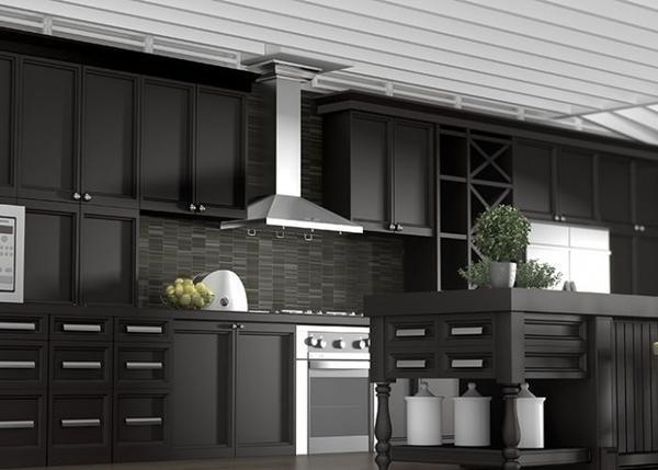 ZLINE 30 Inch Wall Mount Range Hood Convertible Stainless Steel Crown Molding KL2CRN-30