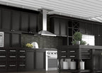 ZLINE 48" Wall Mount Range Hood Convertible Vent Stainless Steel with Crown Molding (KL2CRN-48)