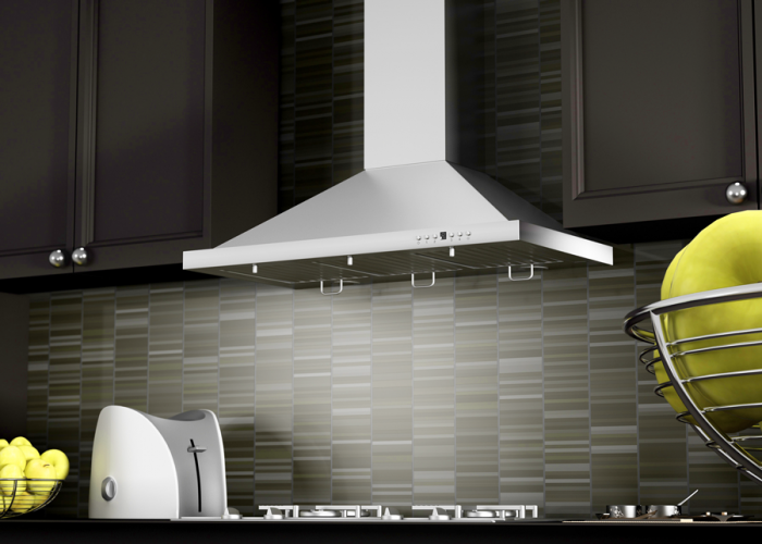 ZLINE 30 in Wall Mount Range Hood Convertible Stainless Steel with Crown Molding KBCRN-30