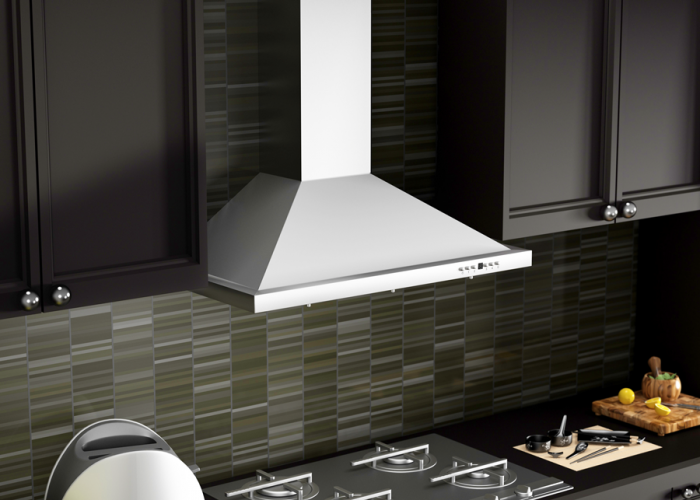 ZLINE 48 in Wall Mount Range Hood Stainless Steel Convertible Vent Crown Molding (KBCRN-48)