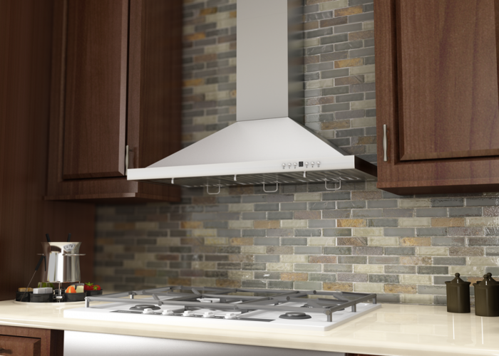 ZLINE 48 in Wall Mount Range Hood Stainless Steel Convertible Vent Crown Molding (KBCRN-48)