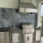 Coyote 36" W x 30" D Chimney Hood with LED Lights- MUST PURCHASE BLOWER SEPARATELY