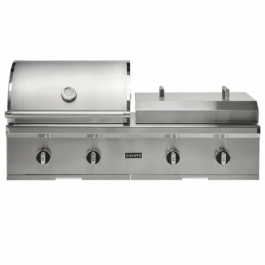 Coyote 50" Combo Built-In Gas and Flat Top Grill