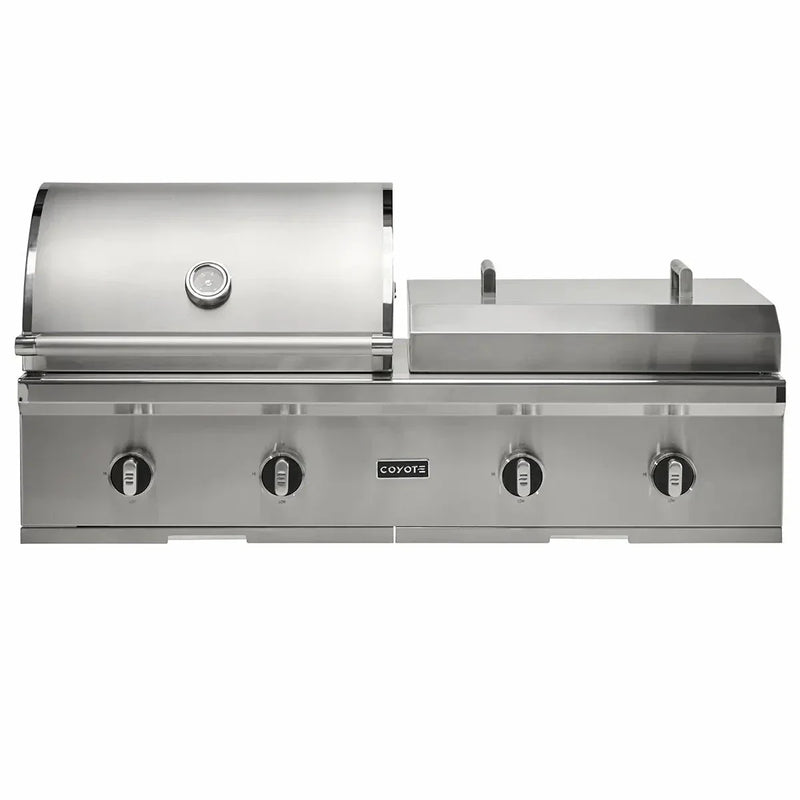 Coyote 50" Combo Built-In Gas and Flat Top Grill