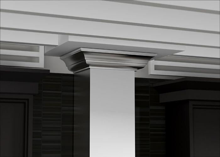 ZLINE 30 in Wall Mount Range Hood Convertible Stainless Steel with Crown Molding KBCRN-30