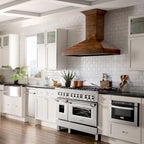ZLINE 48-Inch Professional Dual Fuel Range with Gas Cooktop and Electric Convection Oven in Stainless Steel (RA48)