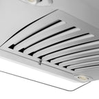 ZLINE 36 in Island Range Hood Stainless Steel 4-Speed Fan LED Lighting (GL14i-36)