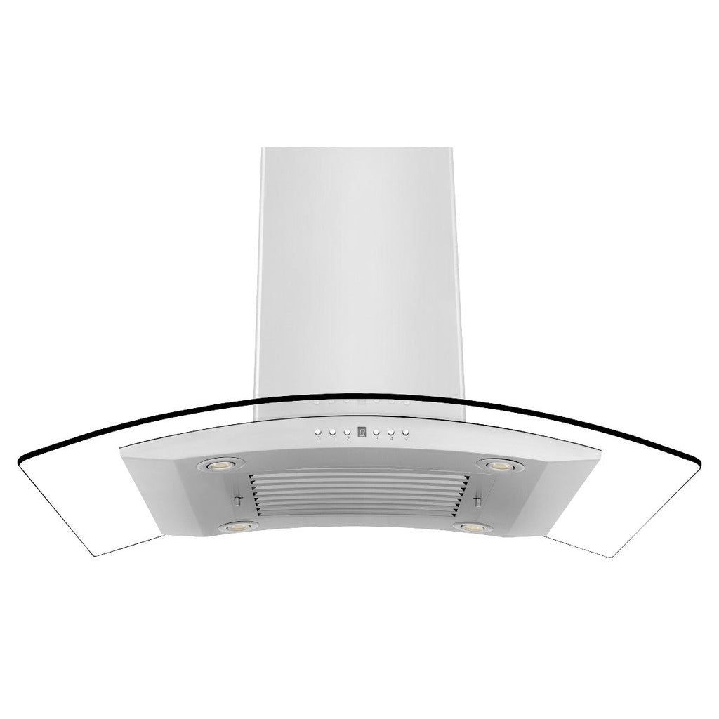 ZLINE 30 Inch Island Range Hood Stainless Steel 400 CFM LED Lighting (GL14i-30)