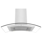 ZLINE 36 in Island Range Hood Stainless Steel 4-Speed Fan LED Lighting (GL14i-36)