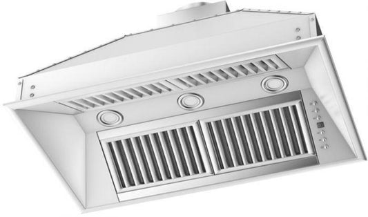 ZLINE 34 in. Island Mount Range Hood Insert 24 in. Depth Stainless Steel 824i-34