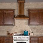 ZLINE 36 in. Wall Mount Range Hood – Rustic Light Wood Finish – Wooden Design – KPLL-36