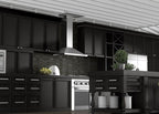 ZLINE 30 in Wall Mount Range Hood Convertible Stainless Steel with Crown Molding KBCRN-30