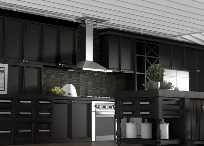 ZLINE 30 in Wall Mount Range Hood Convertible Stainless Steel with Crown Molding KBCRN-30