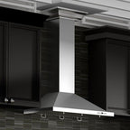 ZLINE 48 in Wall Mount Range Hood Stainless Steel Convertible Vent Crown Molding (KBCRN-48)