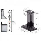 ZLINE 30 in. Wall Mount Range Hood 400 CFM Stainless Steel CrownSound Bluetooth Speakers (KECRN-BT-30)