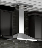 ZLINE 42 in Wall Mount Range Hood Convertible Vent Stainless Steel Crown Molding 700 CFM (KL2CRN-42)