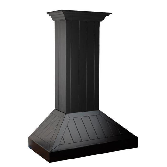 ZLINE 30 Inch Wooden Wall Mount Range Hood Black Finish (KPCC-30)