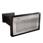 ZLINE 30 Inch Wooden Wall Mount Range Hood Black Finish (KPCC-30)