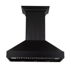 ZLINE 30 Inch Wooden Wall Mount Range Hood Black Finish (KPCC-30)