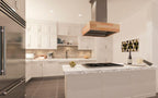 ZLINE 36 in. Island Mount Range Hood Designer Series Maple Wood Butcher Block Finish 681iM-36