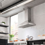 ZLINE 42 Inch Wall Mount Range Hood Stainless Steel with CrownSound Bluetooth Speakers (KL3CRN-BT-42)