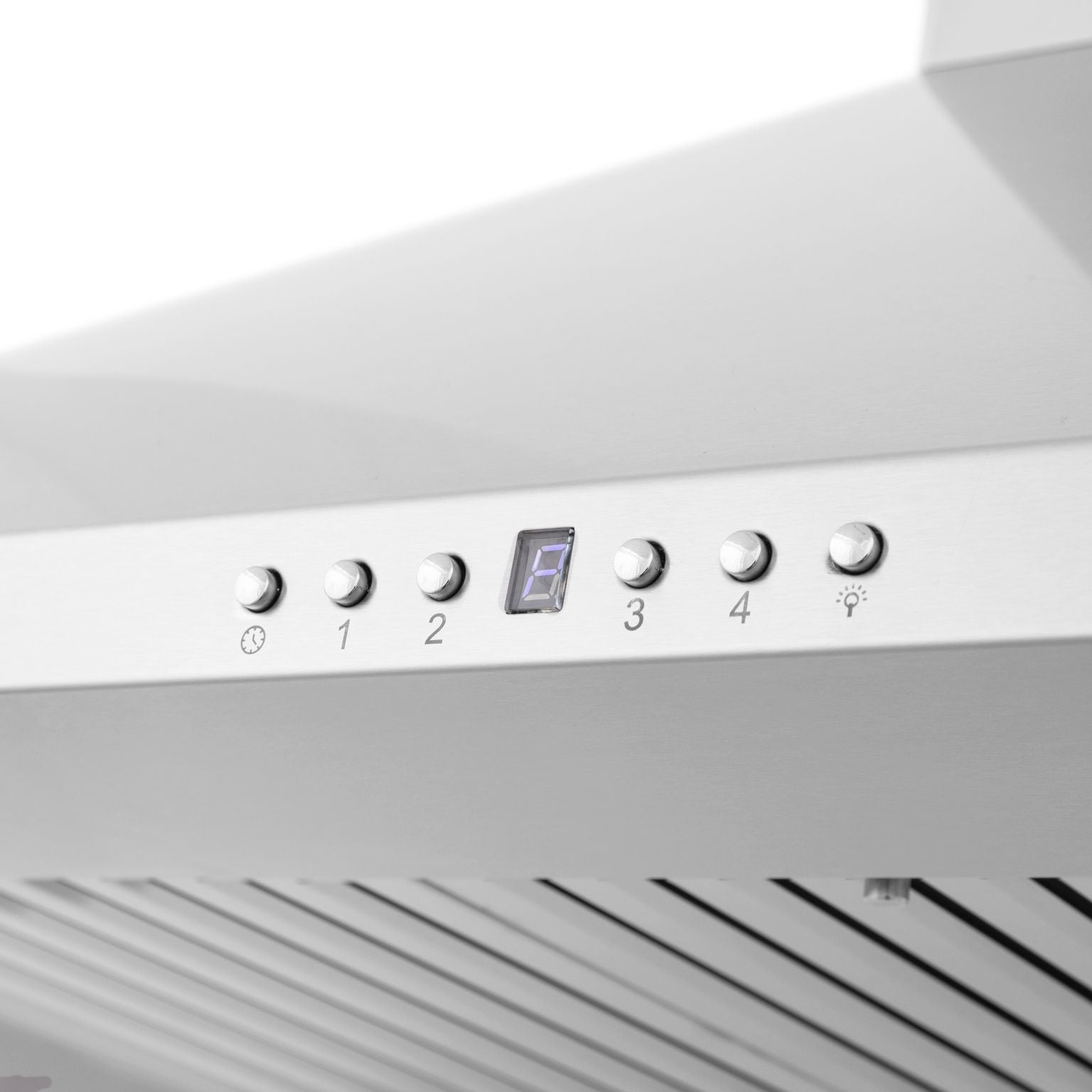 ZLINE 36 in. Wall Mount Range Hood 400 CFM Stainless Steel Built-In CrownSound™ Bluetooth Speakers (KF1CRN-BT-36)