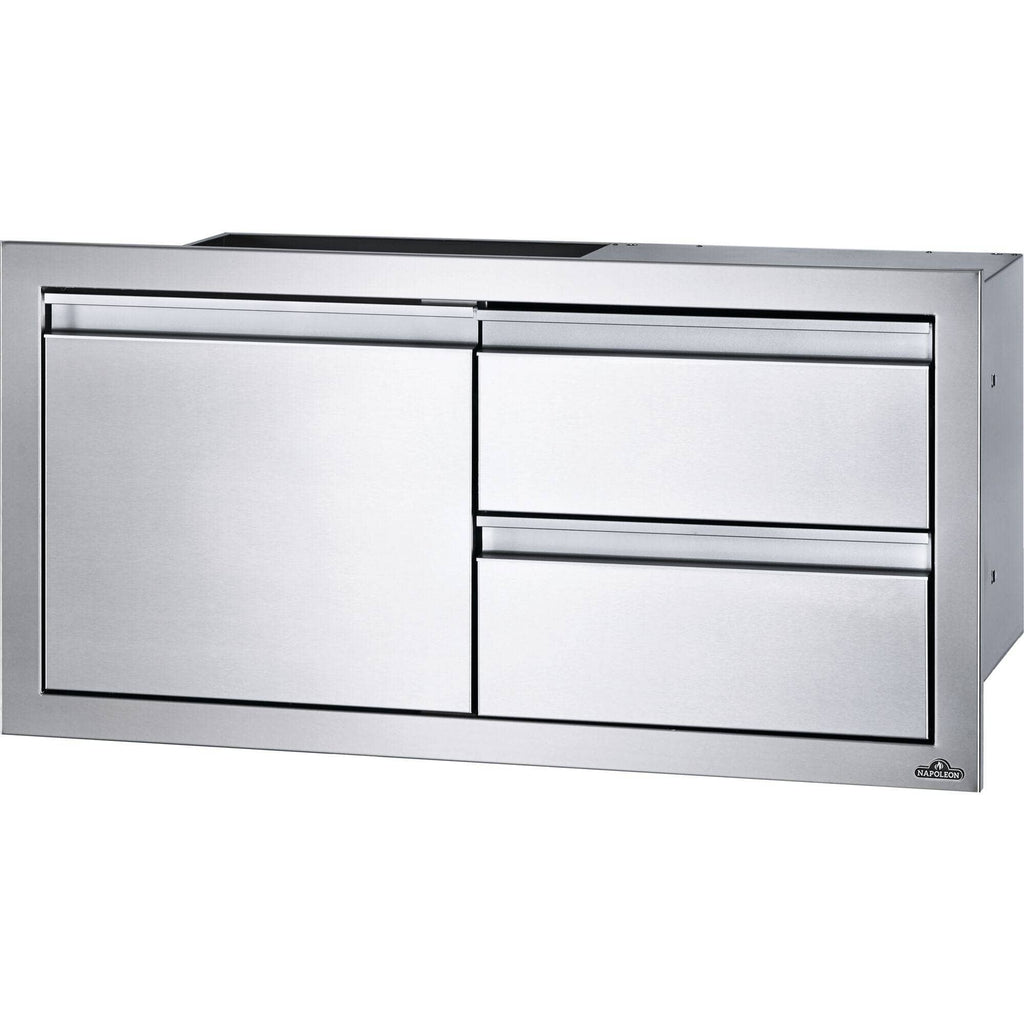 Napoleon 36" X 16" Single Door & Double Drawer Combo