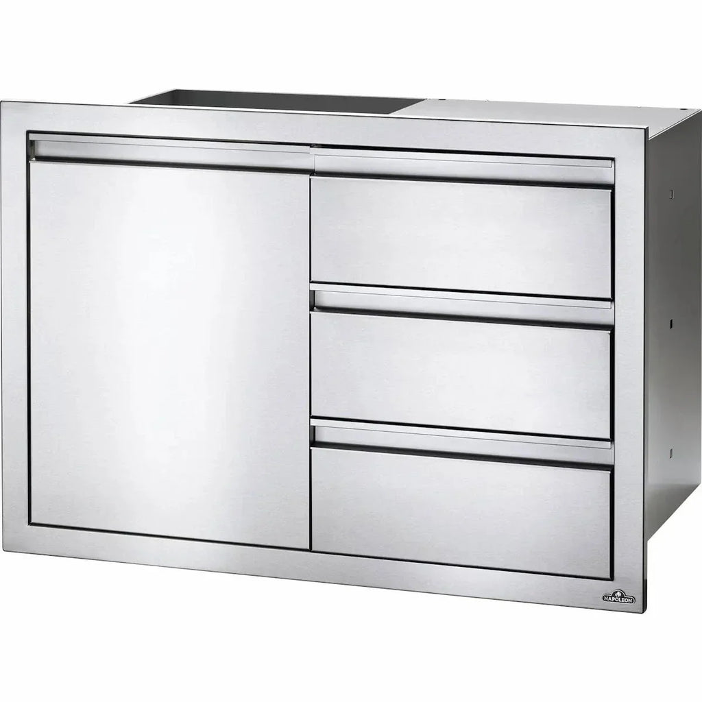 Napoleon 36" X 24" Single Door & Triple Drawer Combo