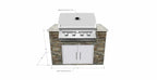 Napoleon BI32 500-Series Gas BBQ Grill Island with 30x19 Double Access Doors
