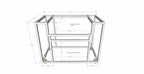 Napoleon BI32 500-Series Gas BBQ Grill Island with 30x19 Double Access Doors